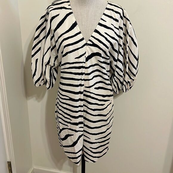 H&M Zebra Print Dress. NWT Size S - Picture 1 of 6